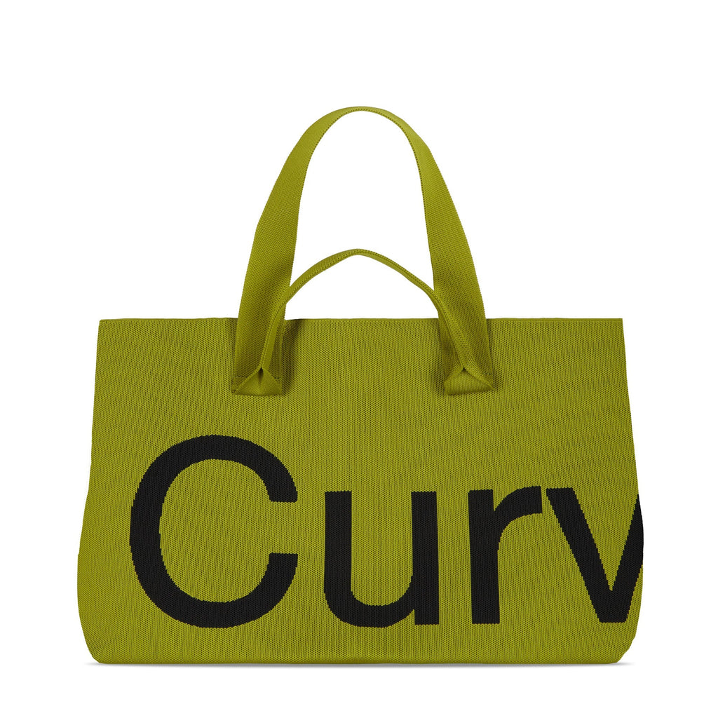 Curves Knit Tote (Lemongrass)