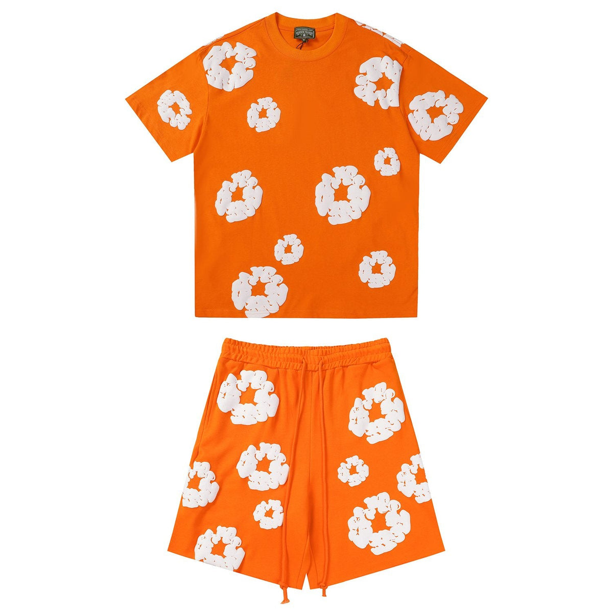 DENIM TEARS Cotton Wreath Graphic Short-Sleeve Set — front