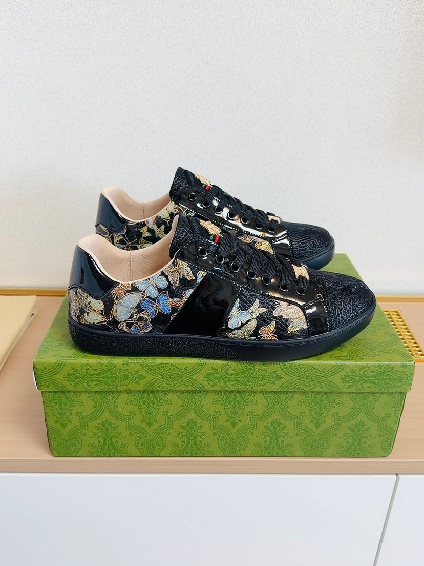 Gucci Floral Panel Sneakers — front