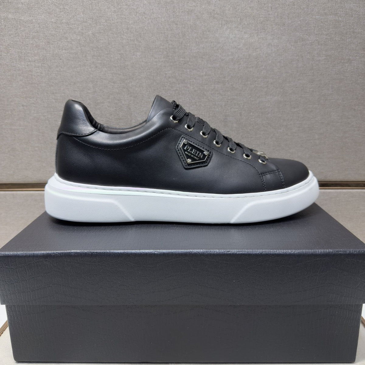 Philipp Plein Men's Black Low-Top Sneakers — side