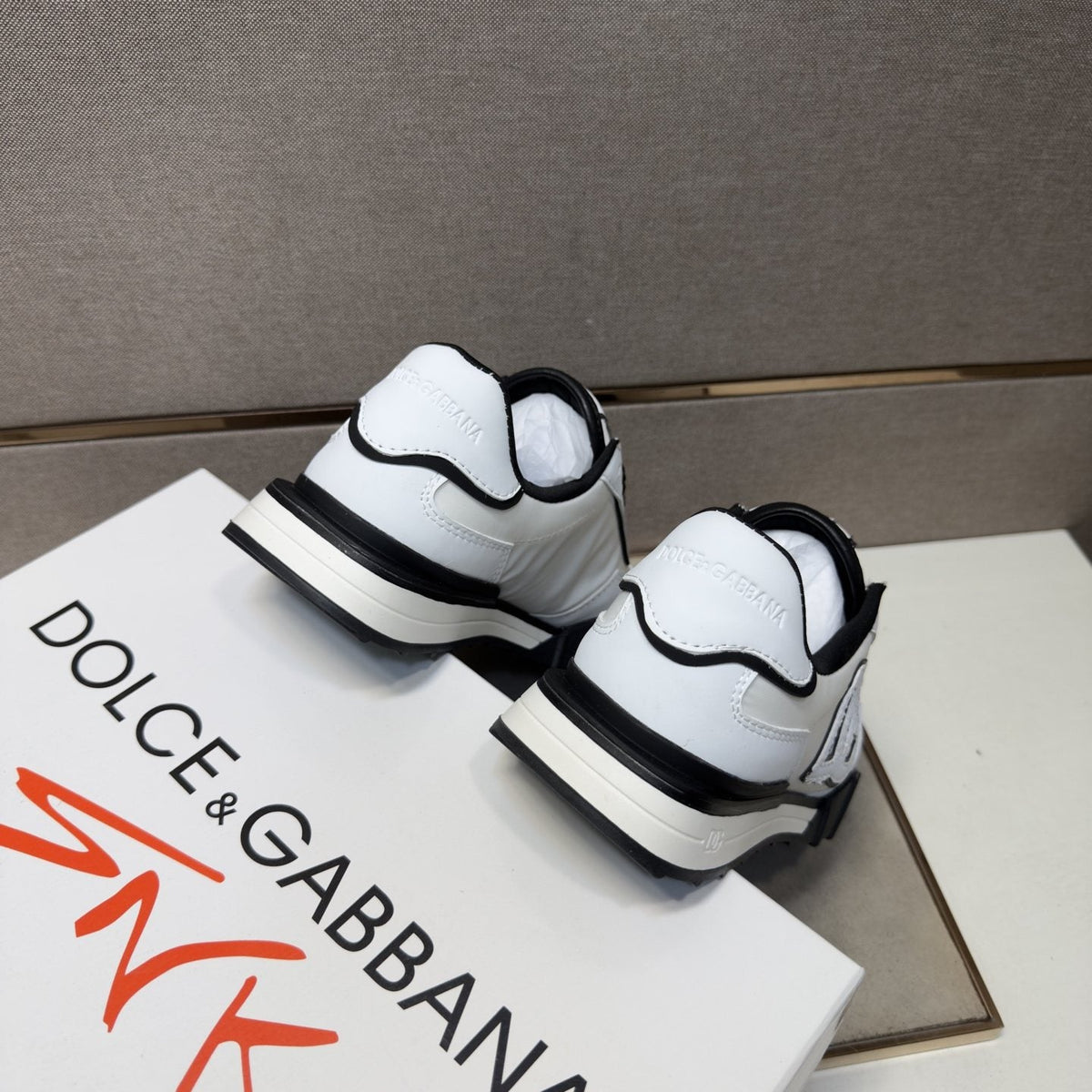 Dolce & Gabbana White DG Low-Top Sneakers — back