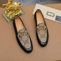 Gucci Patterned Horsebit Loafers — hero