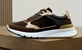 Brunello Cucinelli Brown and Cream Men's Sneakers — hero