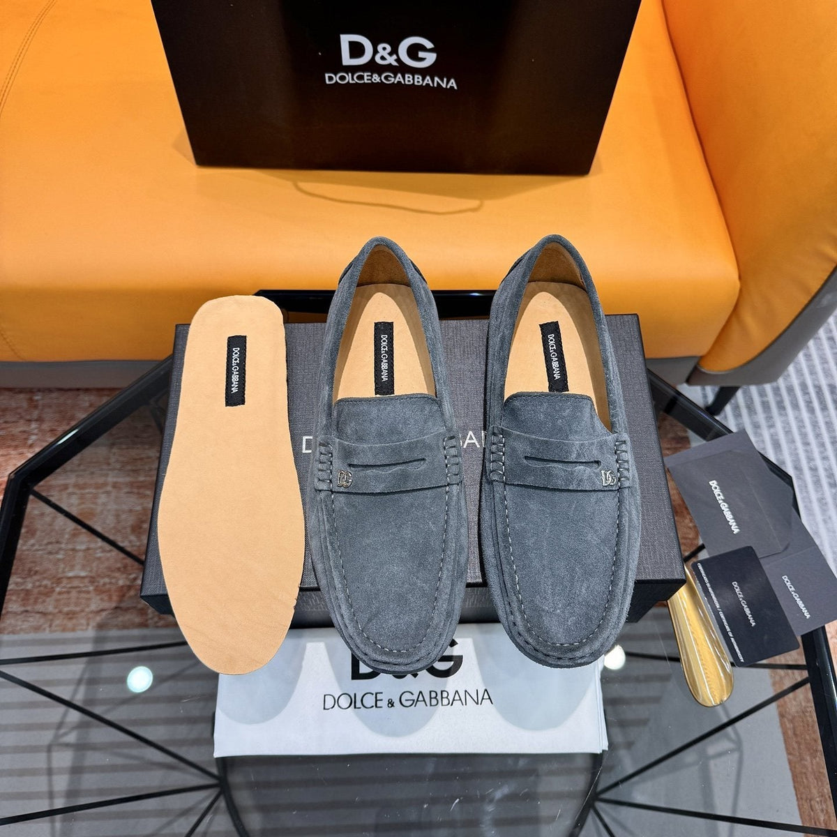 Dolce & Gabbana Moc-Toe Driving Loafers — front