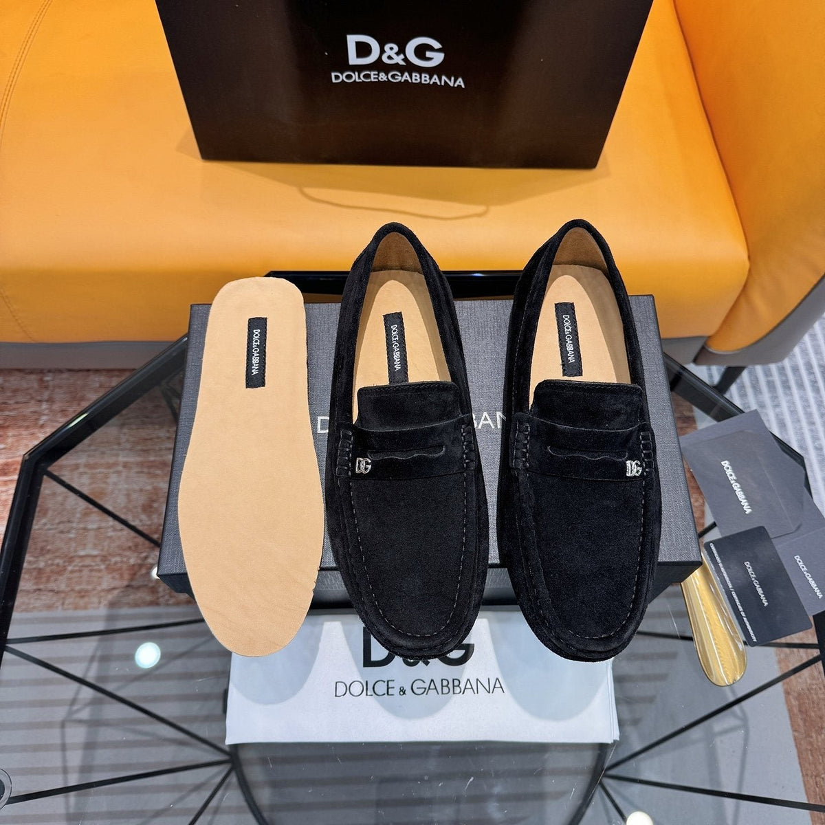 Dolce & Gabbana Moc-Toe Driving Loafers — front