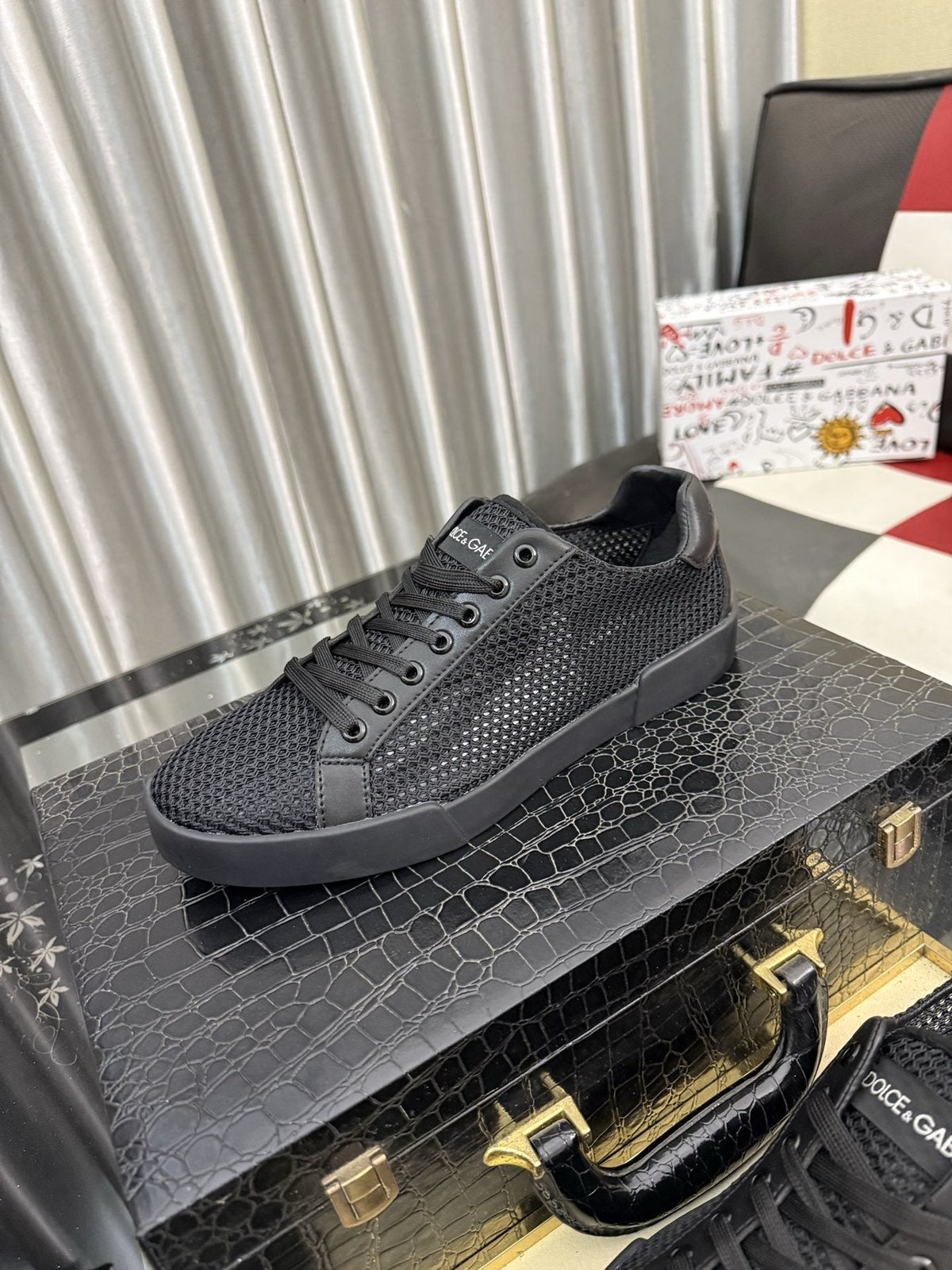 Dolce & Gabbana Perforated Low-Top Sneakers — front
