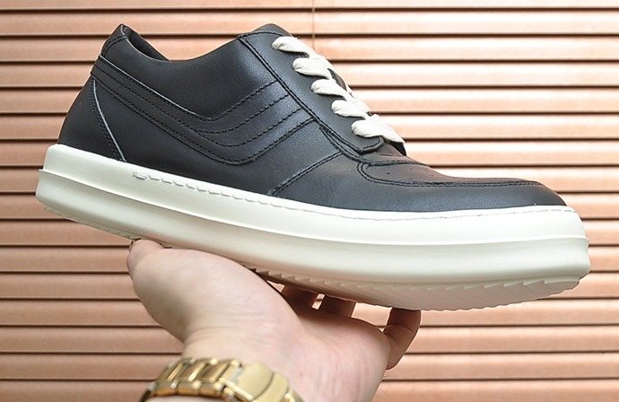 Rick Owens Paneled Platform Low-Top Sneakers — front
