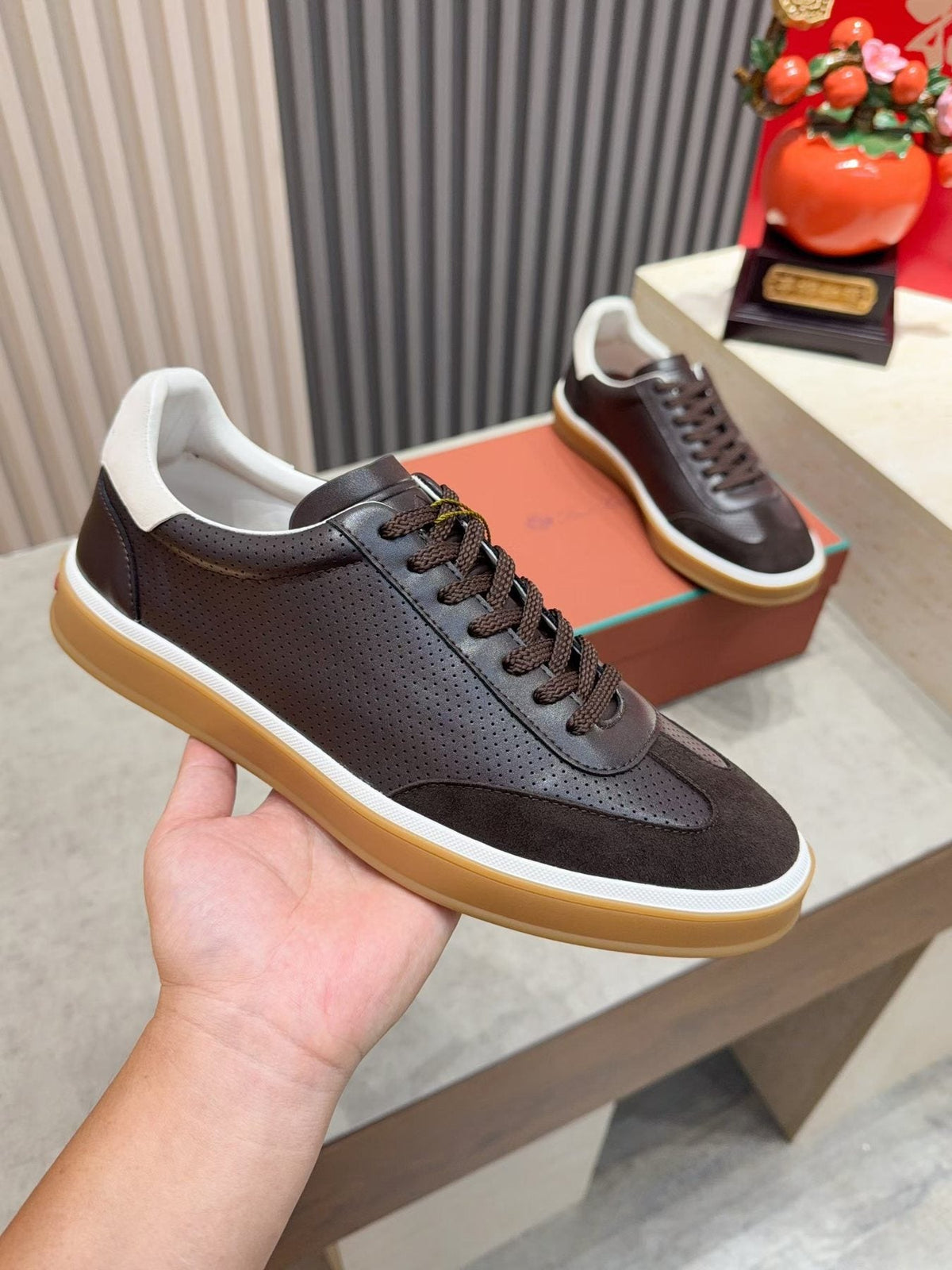 Loro Piana Tennis Walk Low-Top Sneakers — model