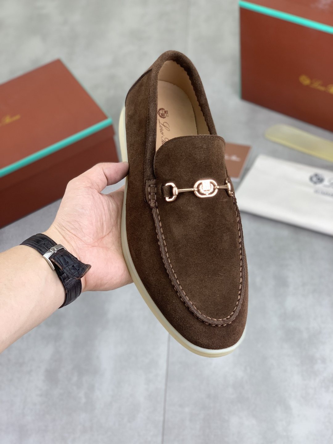 Loro Piana Bit Loafers — model