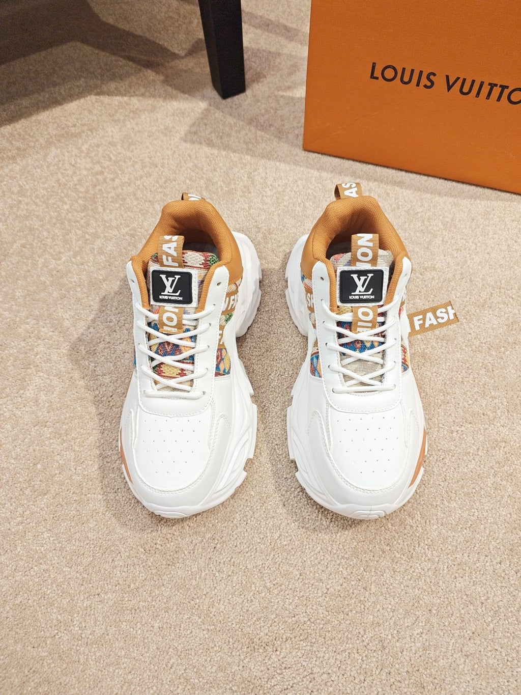 Louis Vuitton Paneled Chunky Sole Sneakers — front