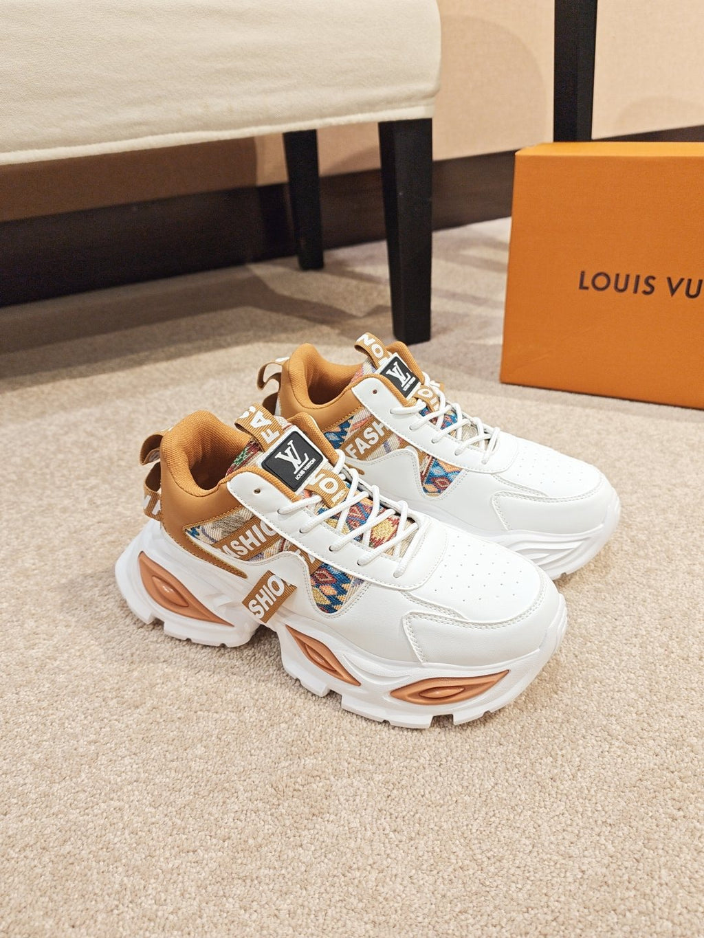Louis Vuitton Paneled Chunky Sole Sneakers — hero