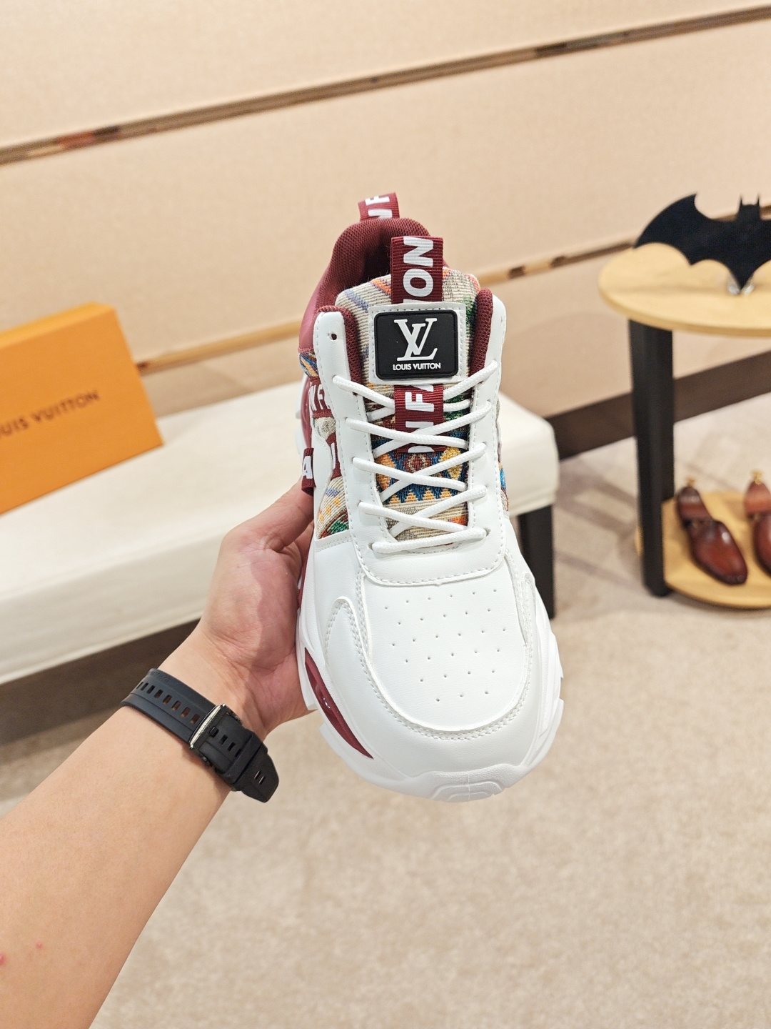 Louis Vuitton Paneled Chunky Sole Sneakers — front