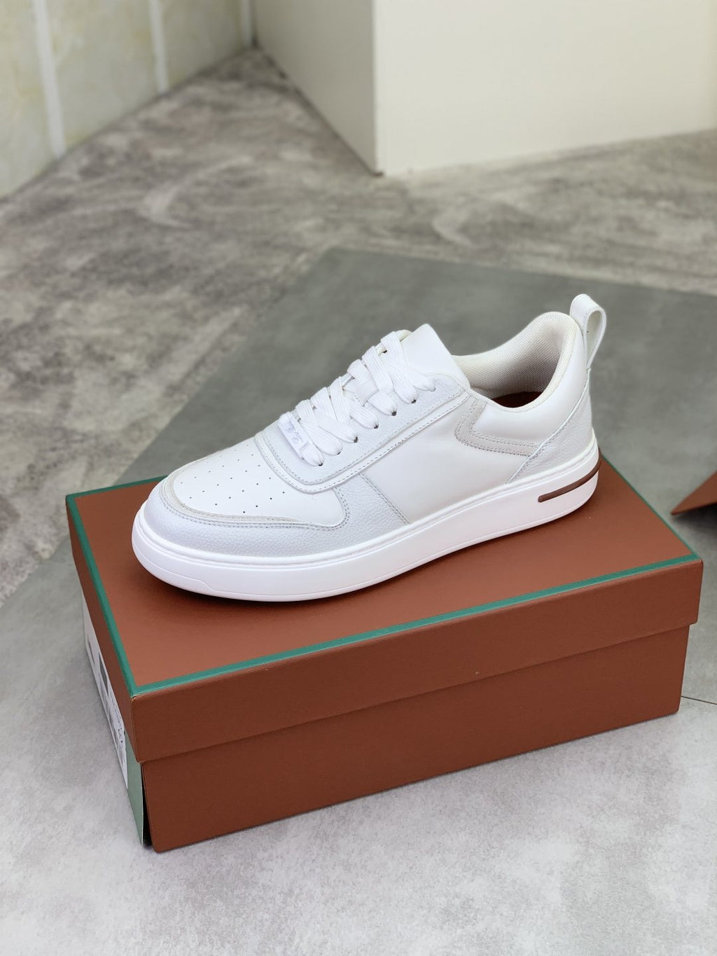 Loro Piana Paneled Low-Top Sneakers — side