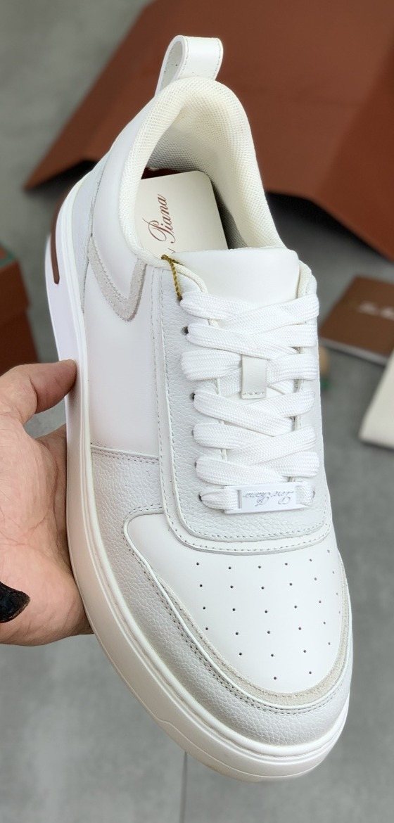 Loro Piana Paneled Low-Top Sneakers — front