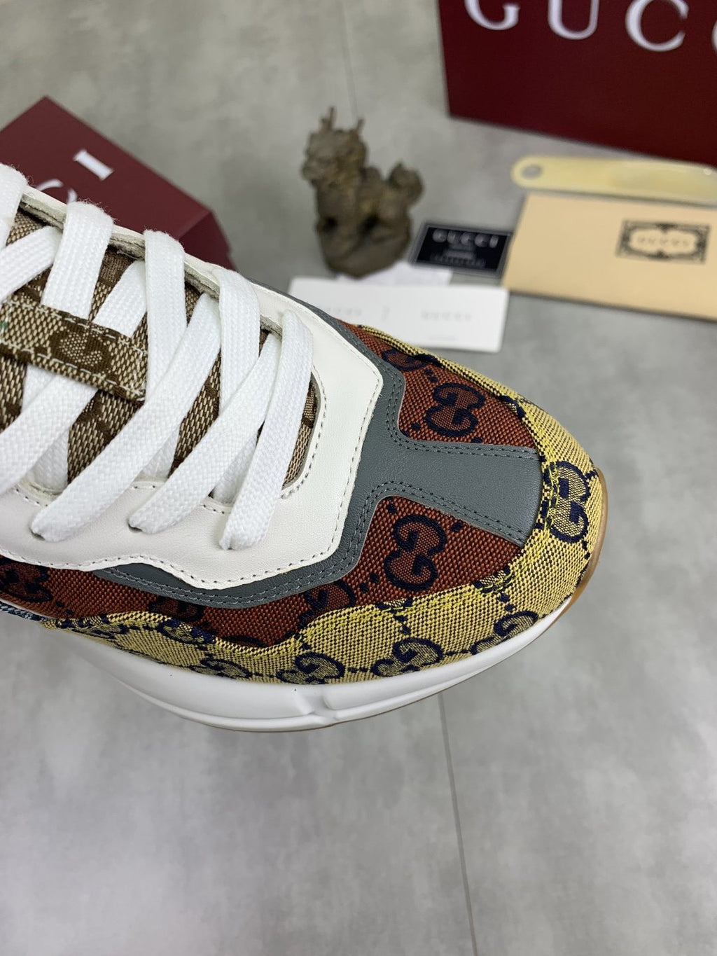 Gucci Patterned Chunky Sneakers — detail
