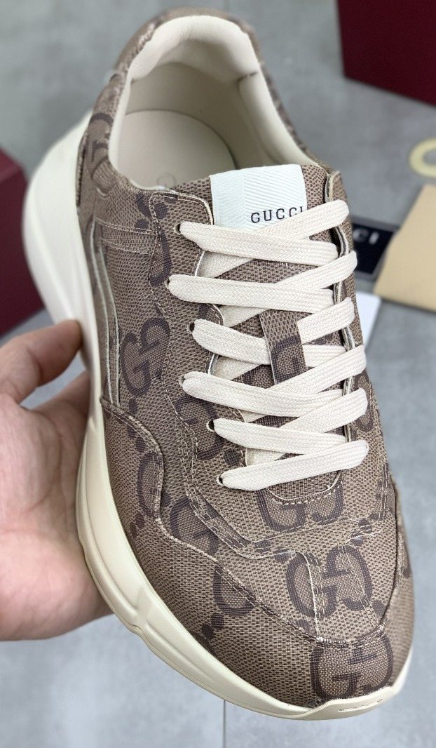 Gucci Patterned Chunky Sneakers — front