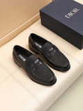 Dior Textured Apron-Toe Loafers — hero