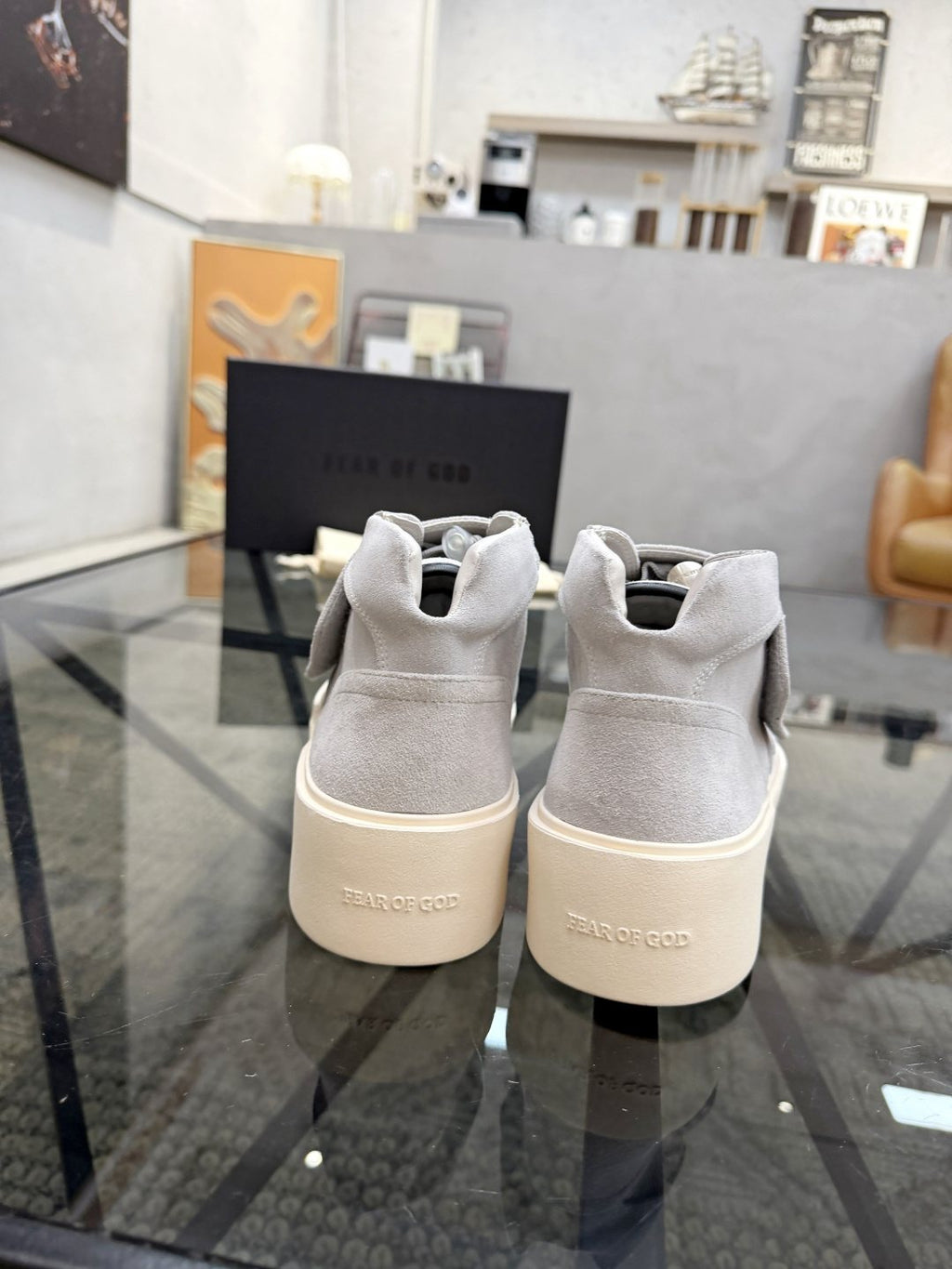 Fear of God Strap High-Top Sneakers — back