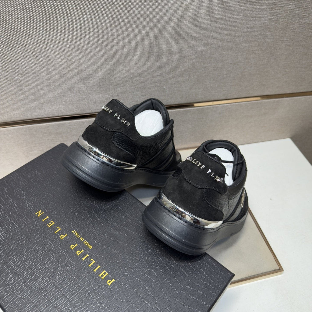Philipp Plein Men's Paneled Low-Top Sneakers — back