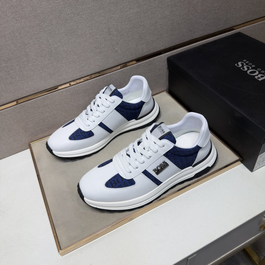 Hugo Boss Contrast-Panel Low-Top Sneakers — front
