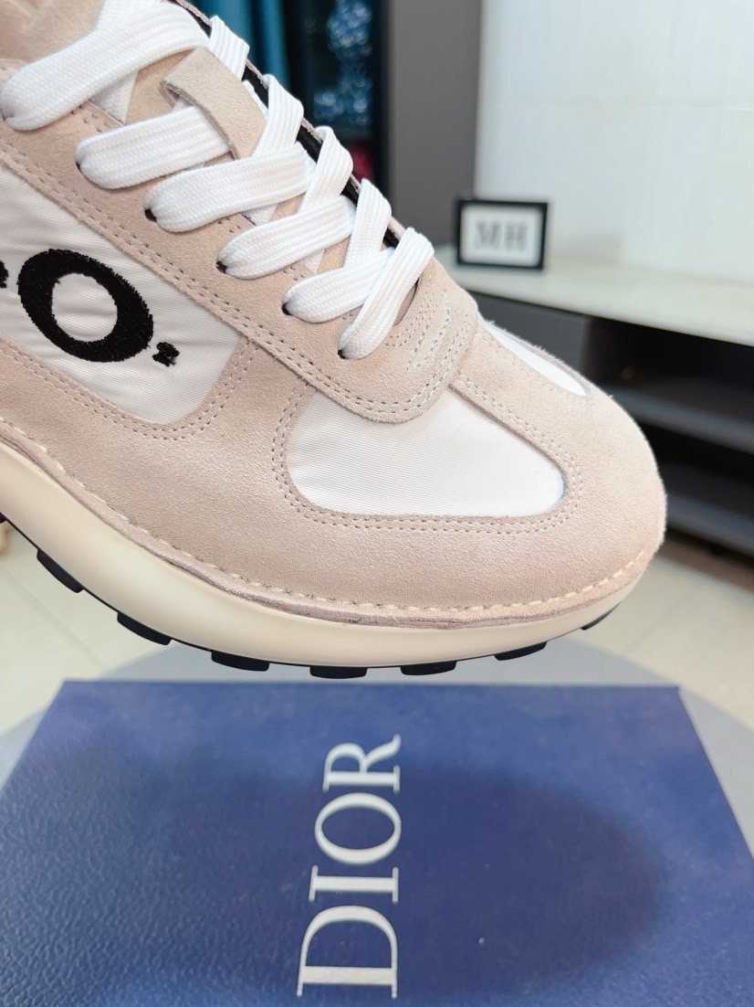 Dior Paneled Lug-Sole Sneakers — detail
