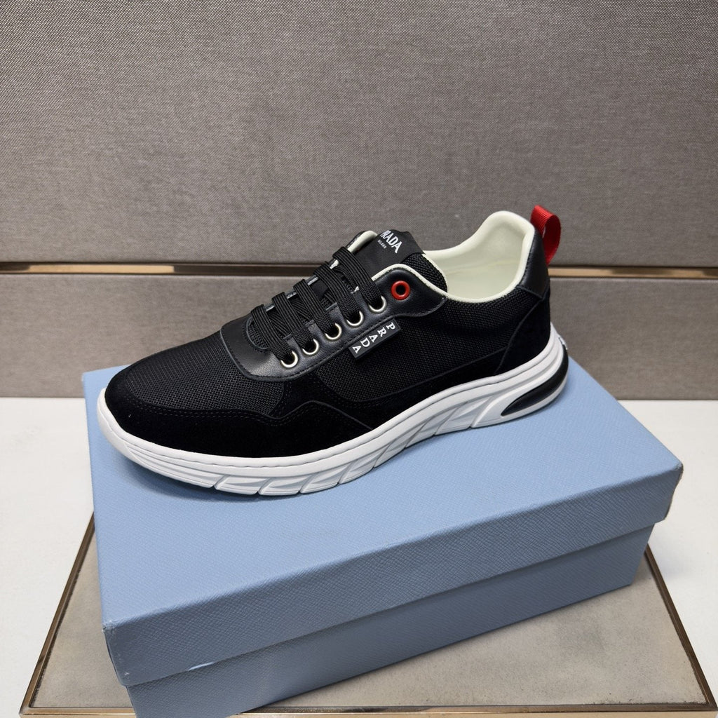 Prada Men's Paneled Low-Top Sneakers — front