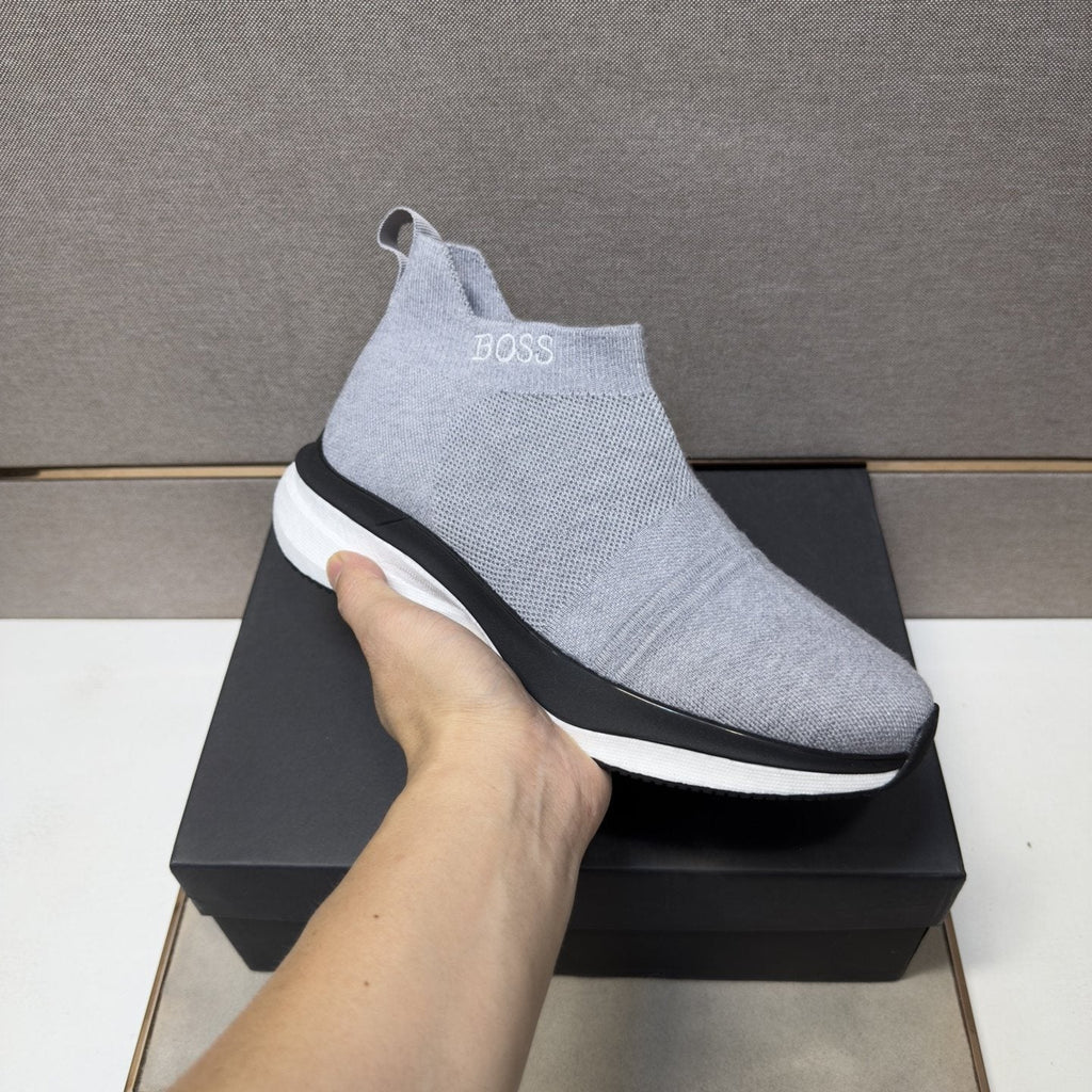 BOSS Textured Slip-On Sneakers — model