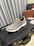 Loro Piana WeekendWalk Men's Lace-Up Sneakers — hero