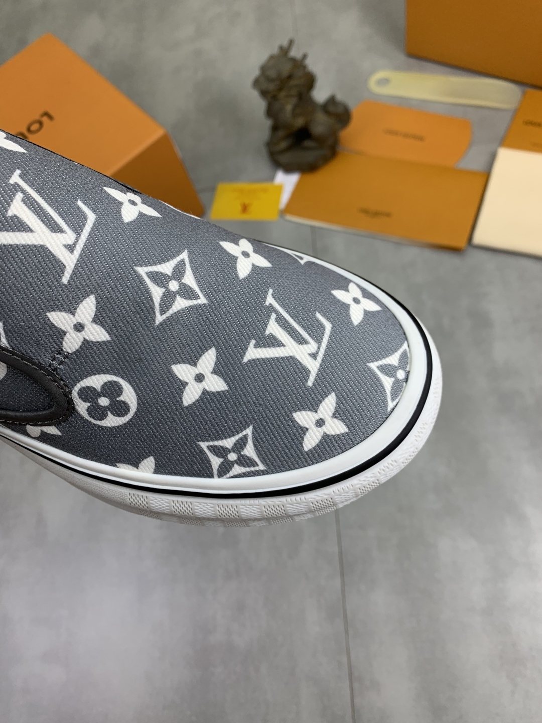 Louis Vuitton Monogram Slip-On Sneakers — detail