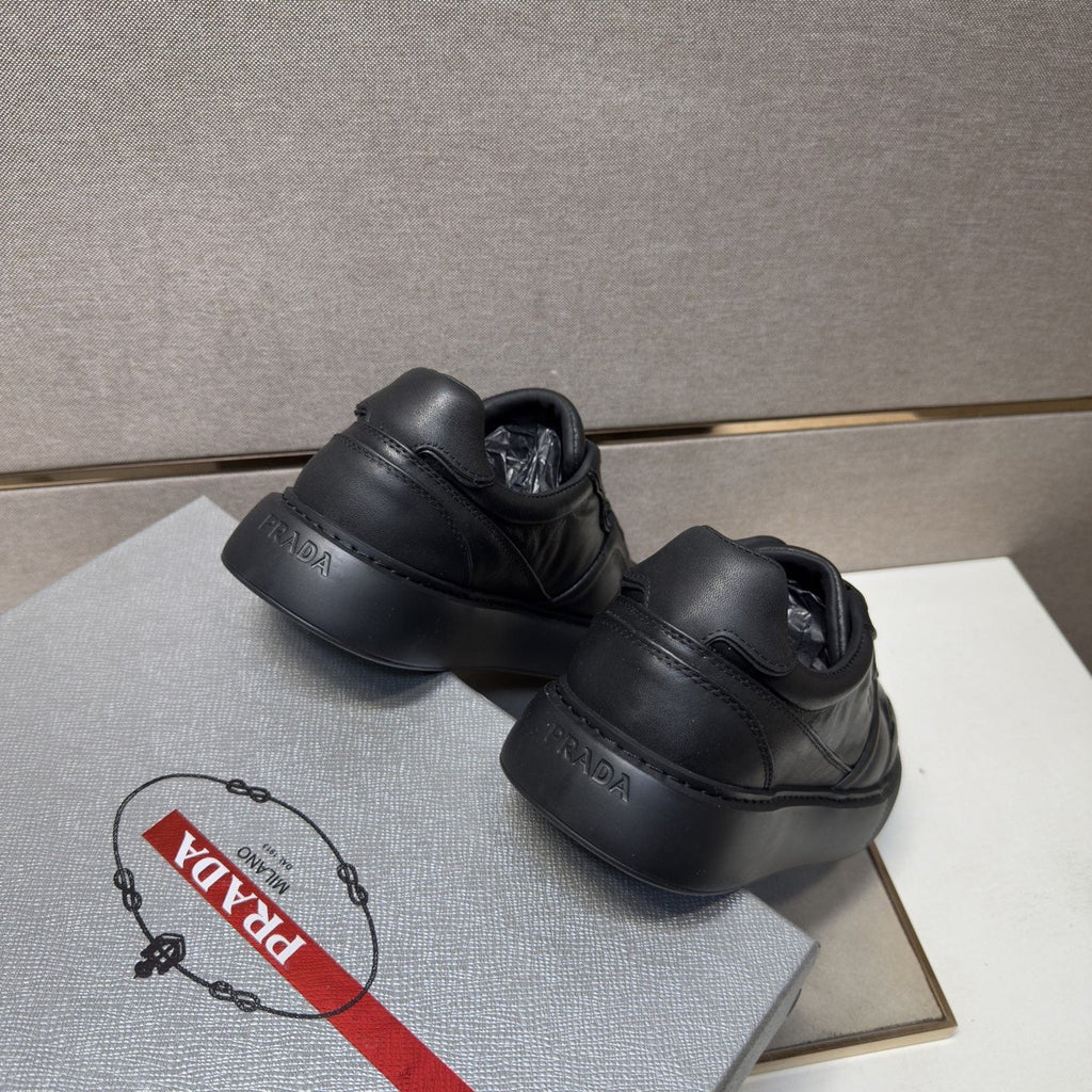 Prada Men's Paneled Low-Top Sneakers — back