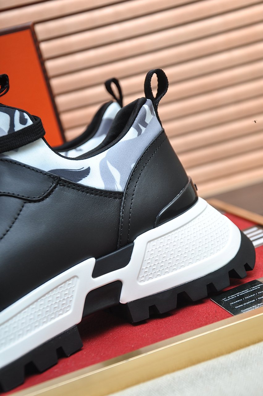 Hermès Paneled Chunky Sneakers — detail