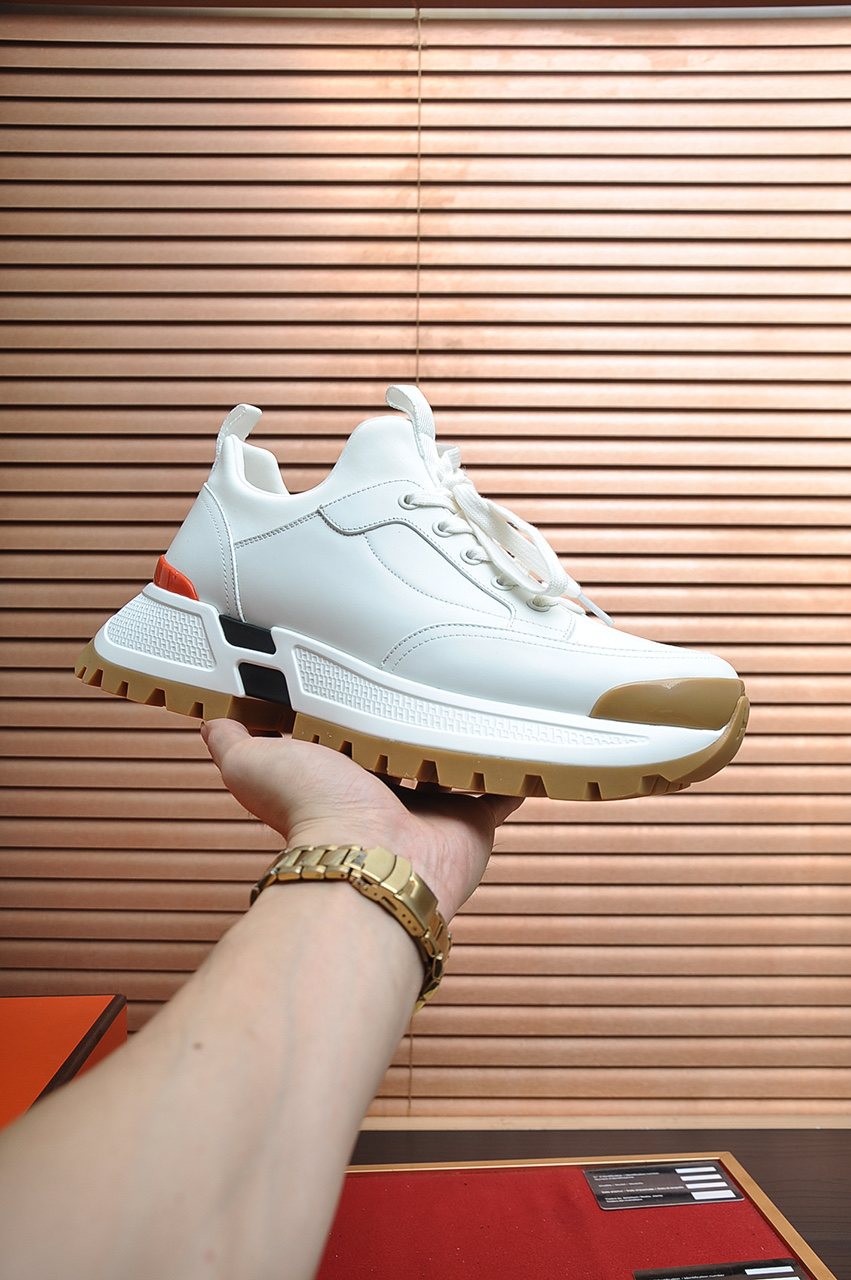 Hermès Paneled Chunky Sneakers — model