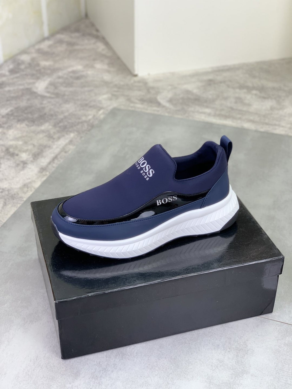 BOSS Low-Top Slip-On Sneakers — side