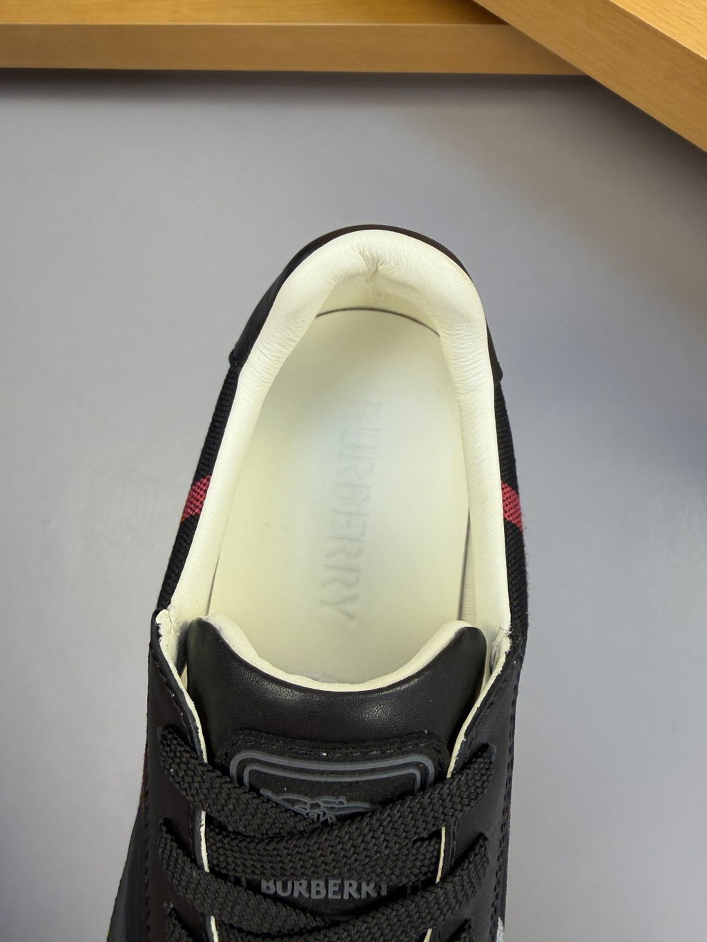 Burberry Paneled Low-Top Sneakers — detail