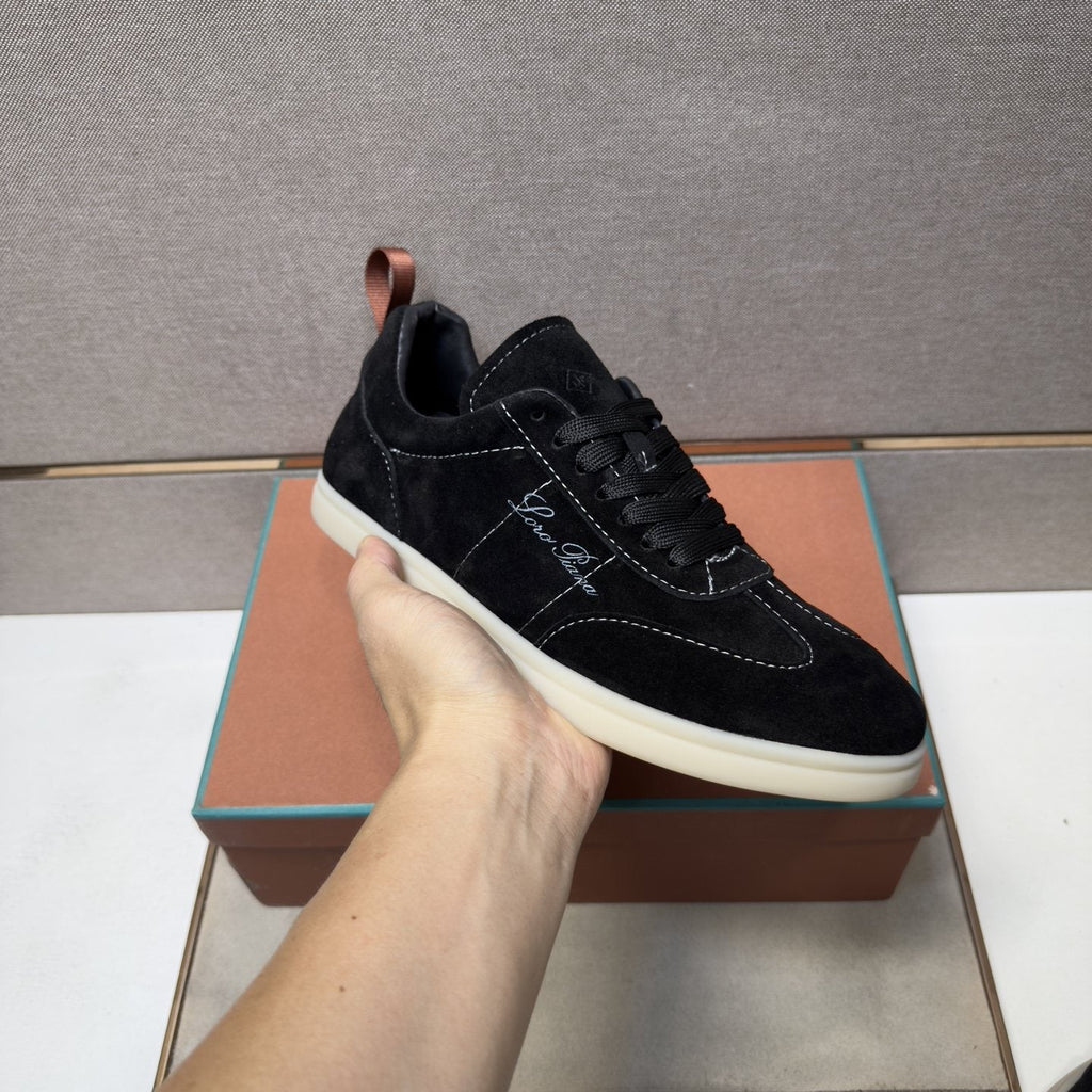 Loro Piana Men's Paneled Low-Top Sneakers — model